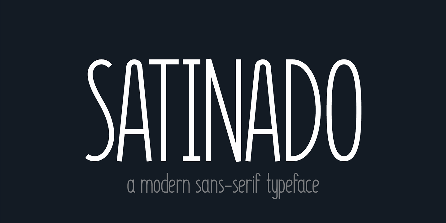 Example font Satinado #1